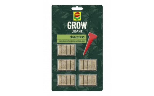 COMPO GROW ORGANIC Düngesticks, 20 Stück